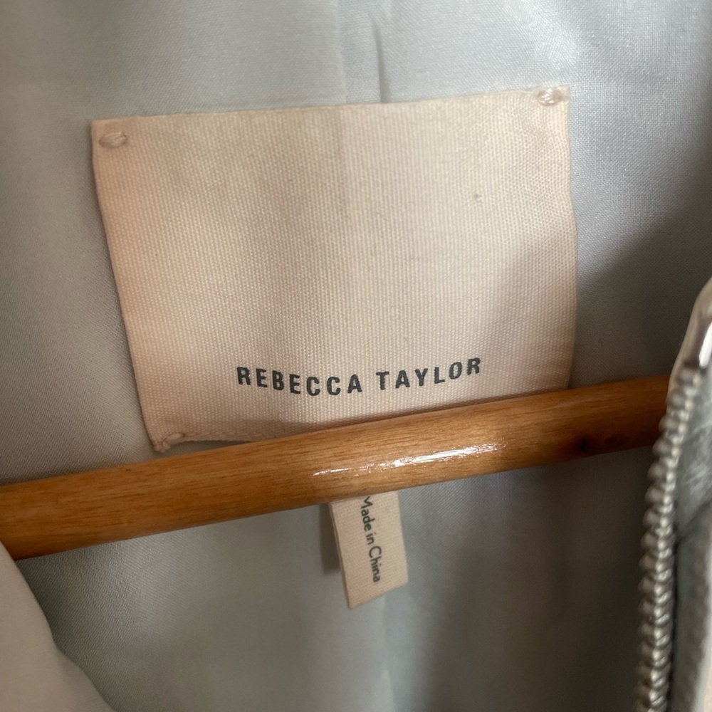 Light Blue Ruffled Collar Jacket - image 2